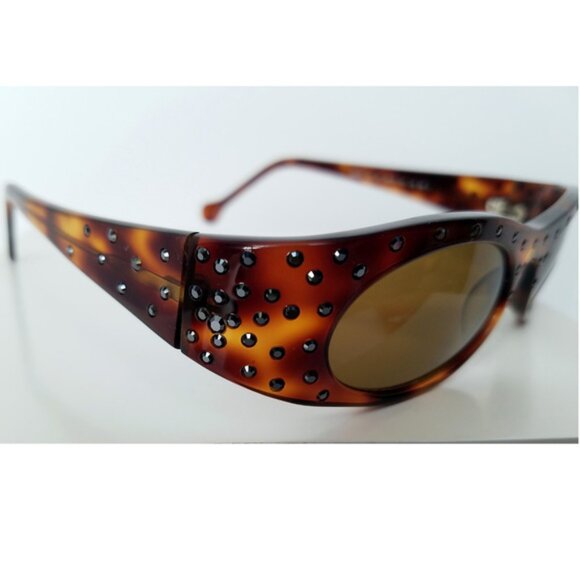 Neostyle Mozart 1401 Tortoise & Swarovski Crystals Sunglasses 48-18 NOS Rare main image 8